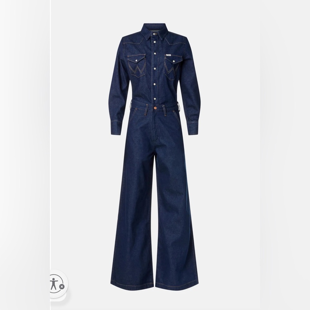Wrangler Dark Indigo Denim Jumpsuit